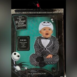 The Nightmare Before Christmas Jack Skellington Baby Costume - Black and White